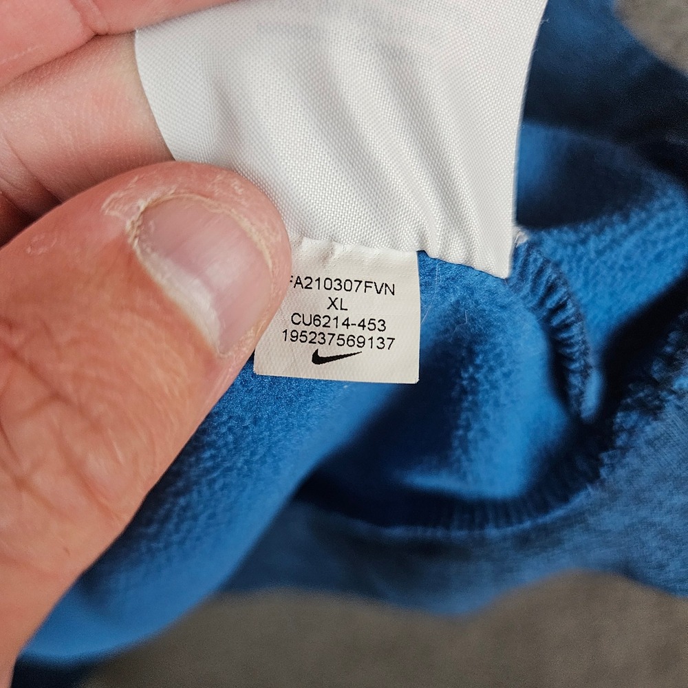Nike‎ Mens Therma-FIT Hoodie Blue Heather CU6214-453 XL Pullover - Picture 7 of 9